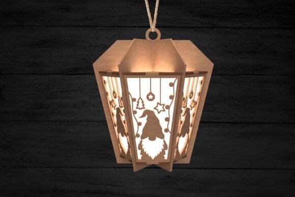 Farol De Gnomo Navideno Creativo Digital