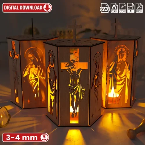 Jesus Y Santo Peregrino Luz Nocturna Creativo Digital