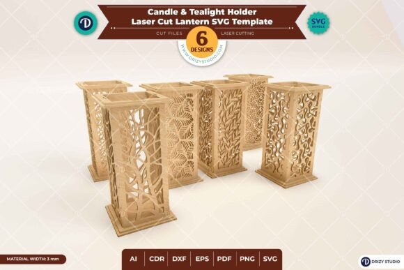 Juego De 6 Candelabros Y Portavelas Creativo Digital