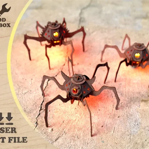 Linterna De Arana De Halloween Creativo Digital