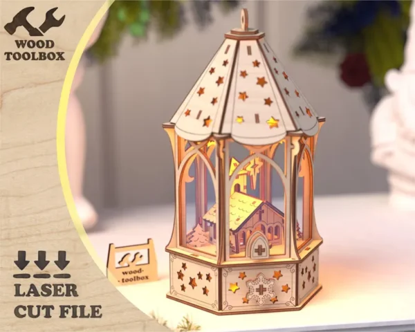 Linterna Navidena Creativo Digital