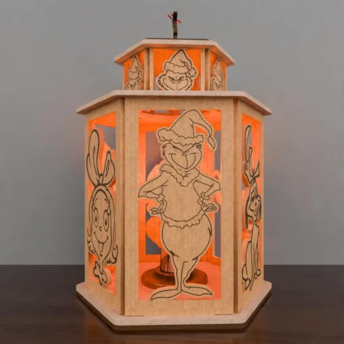 Linterna Navidena Grinch Creativo Digital