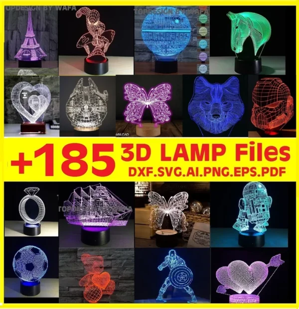 Mas De 185 Vector Illusion Acrilico Lampara Luz Creativo Digital