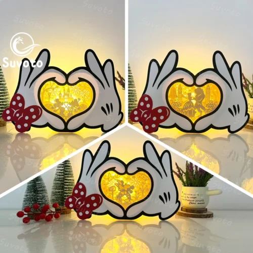 Paquete 3 Archivos De Caja De Manos De Raton Creativo Digital