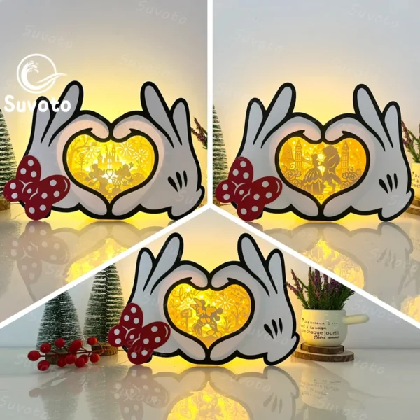 Paquete 3 Archivos De Caja De Manos De Raton Creativo Digital