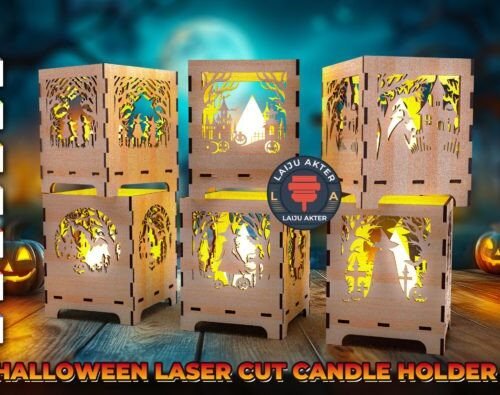 Paquete De Candelabros De Halloween 2 Creativo Digital