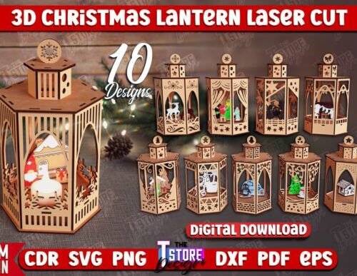 Paquete De Faroles Navidenos 5 Creativo Digital