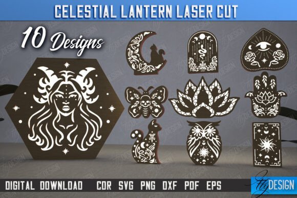 Paquete De Linternas Celestiales 3 Creativo Digital