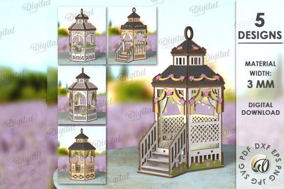 Paquete De Linternas De Cenador Creativo Digital