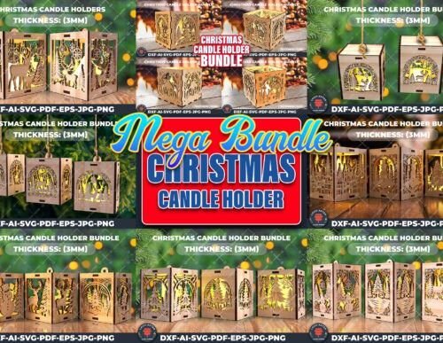 Paquete Navideno Candelabro Creativo Digital