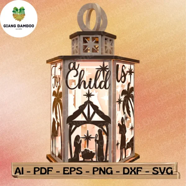 Vela De Navidad Farol De Belen Creativo Digital