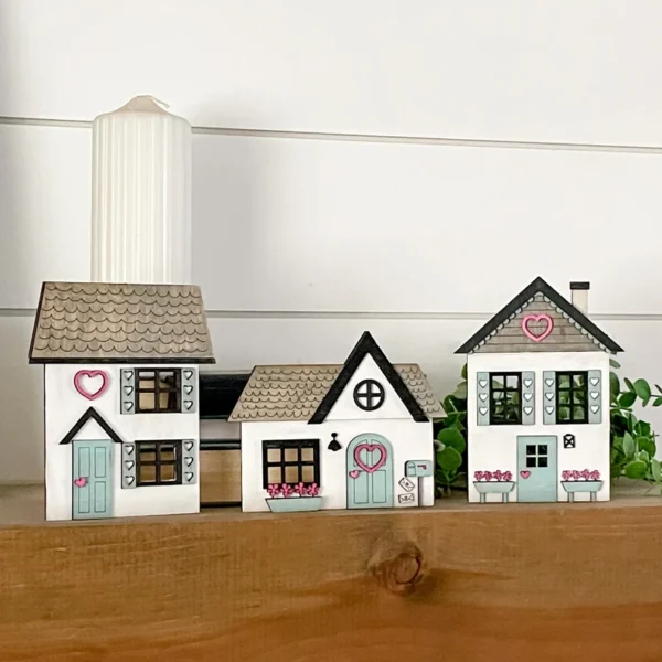 Casitas De San Valentin Creativo Digital