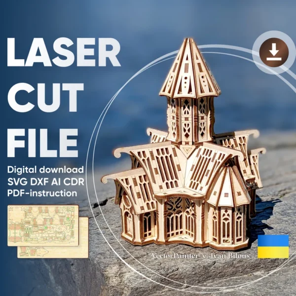 Castillo Gotico 3d Creativo Digital