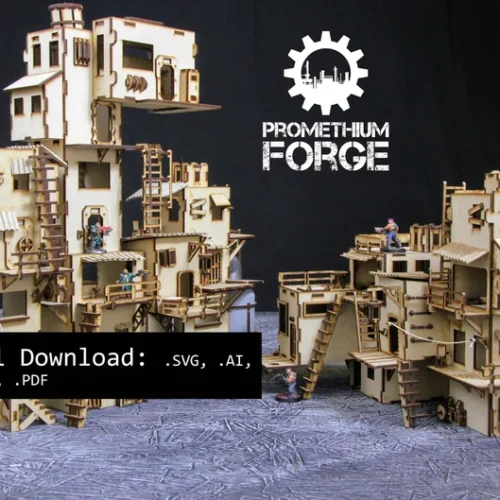 Conjunto De Terreno De Shanty Town Creativo Digital