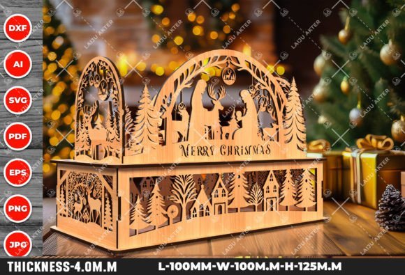 Escena De Pueblo Para Navidad 2 Creativo Digital