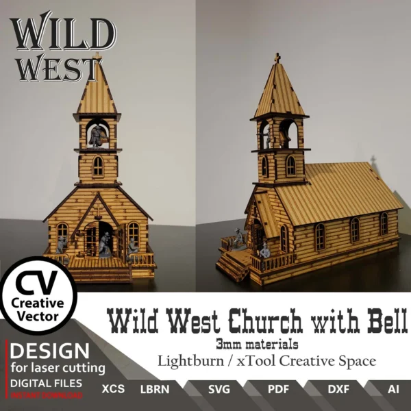 Iglesia Del Salvaje Oeste Creativo Digital