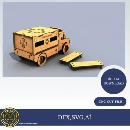 Maqueta Ambulancia Creativo Digital