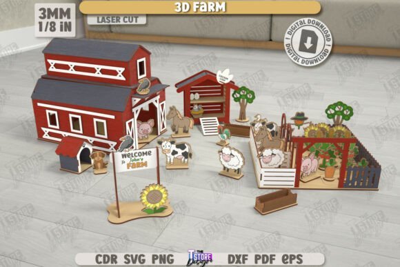 Maqueta De Granja Creativo Digital