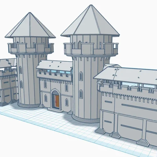 Miniatura De Pared De Castillo Creativo Digital