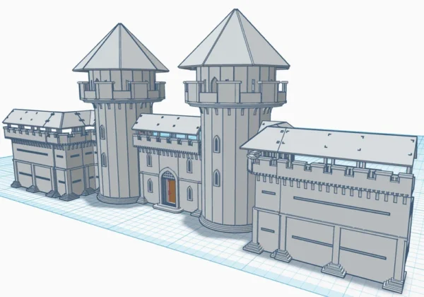 Miniatura De Pared De Castillo Creativo Digital