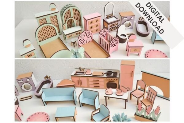 Muebles En Miniatura Para Casa De Munecas Creativo Digital
