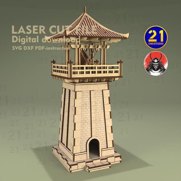 Torre De Vigilancia Asiatica Creativo Digital