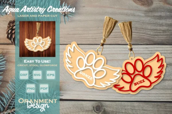 Adorno Navideno Conmemorativo Para Mascotas Creativo Digital