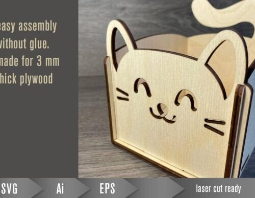 Caja Para Golosinas De Gatos Creativo Digital