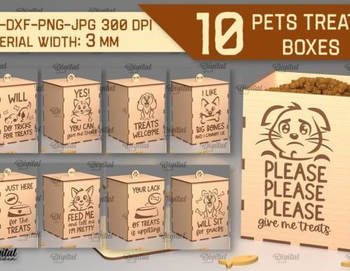 Cajas De Golosinas Para Mascotas Creativo Digital