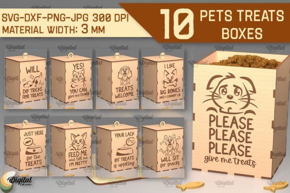 Cajas De Golosinas Para Mascotas Creativo Digital