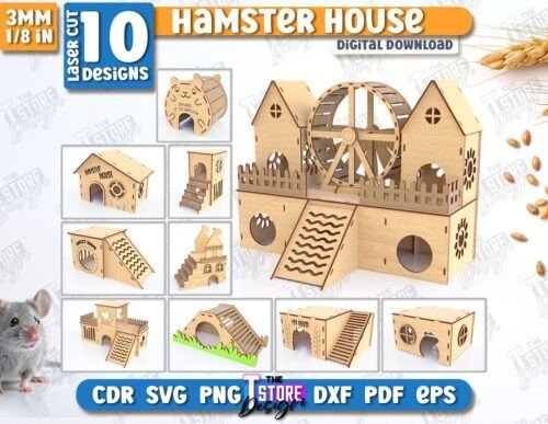 Casa Para Hamster 3 Creativo Digital