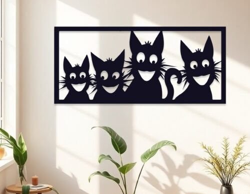 Decoracion De Pared Con Gatos 8 Creativo Digital