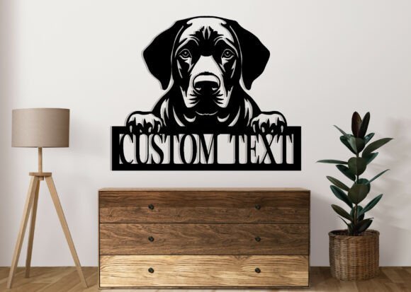 Labrador Asomado Creativo Digital