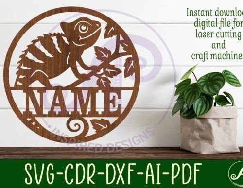 letrero-con-nombre-de-camaleon-creativo-digital Letrero Con Nombre De Camaleon Creativo Digital