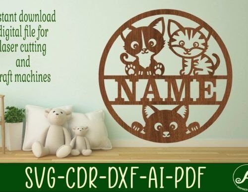 lindo-letrero-con-nombre-de-gato-creativo-digital Lindo Letrero Con Nombre De Gato Creativo Digital