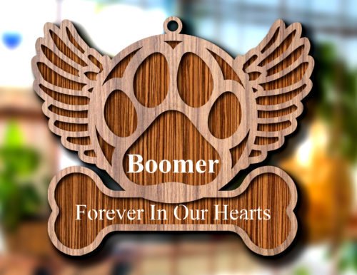 Memorial De Pata De Perro Con Alas De Angel Creativo Digital