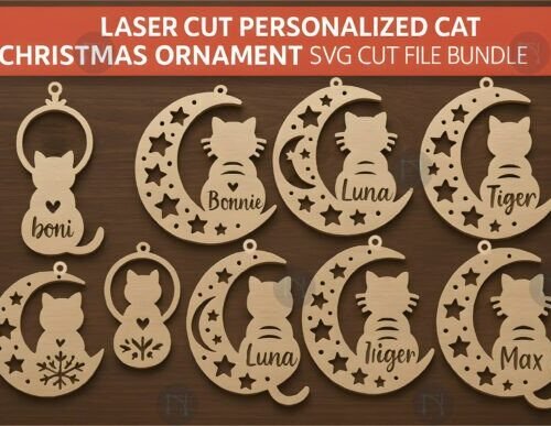 paquete-de-adornos-de-gato-personalizados-creativo-digital Paquete De Adornos De Gato Personalizados Creativo Digital