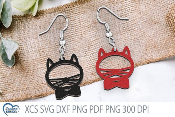 Pendientes De Gato 5 Creativo Digital