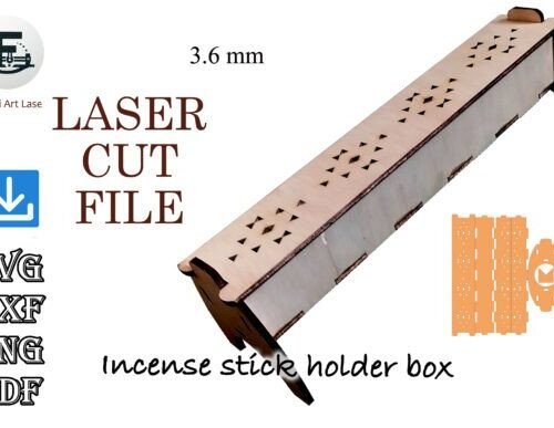 Caja Porta Varillas De Incienso Creativo Digital