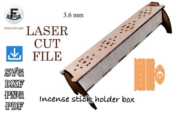 Caja Porta Varillas De Incienso Creativo Digital