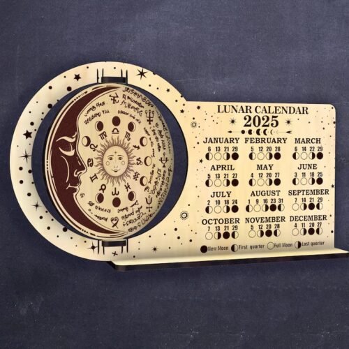 Calendario Lunar 2025 Creativo Digital