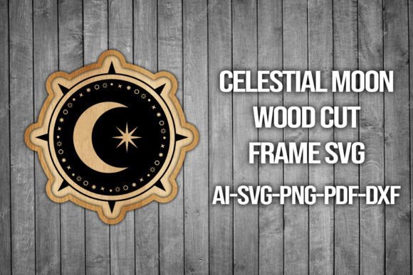 Marco Con La Luna Celestial 4 Creativo Digital
