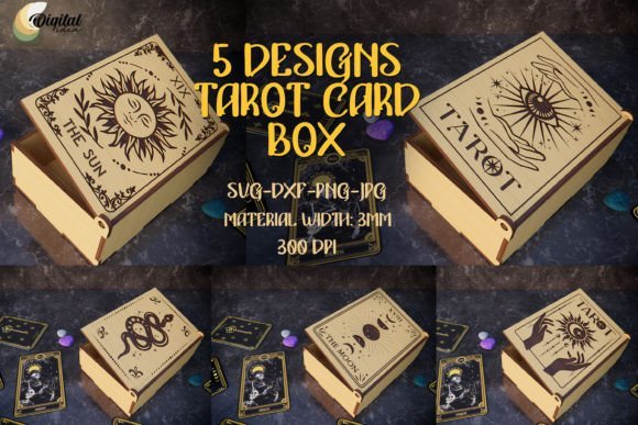 Paquete De Caja De Cartas Del Tarot 2 Creativo Digital