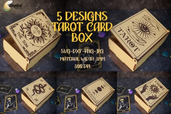 Paquete De Cajas De Cartas Del Tarot Creativo Digital
