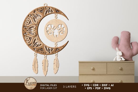 Plantilla De Atrapasuenos Del Signo Del Zodiaco Creativo Digital