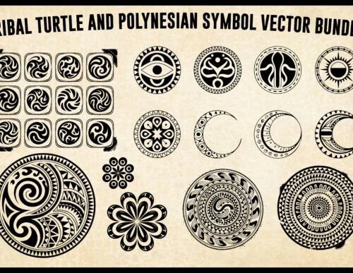 tatuaje-tribal-de-tortuga-y-simbolo-polinesio-creativo-digital Tatuaje Tribal De Tortuga Y Simbolo Polinesio Creativo Digital