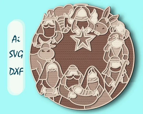 Belen Multicapa Sagrada Familia Creativo Digital