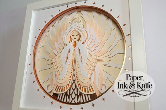 Caja De Sombras De Angel Creativo Digital