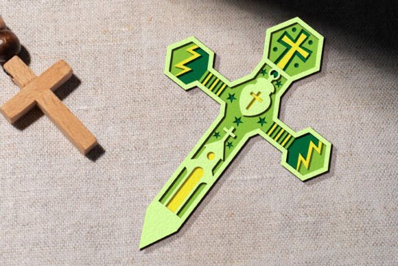 Cruz Cristiana En Capas 2 Creativo Digital