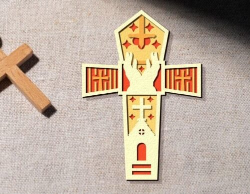 Cruz Cristiana En Capas 3 Creativo Digital